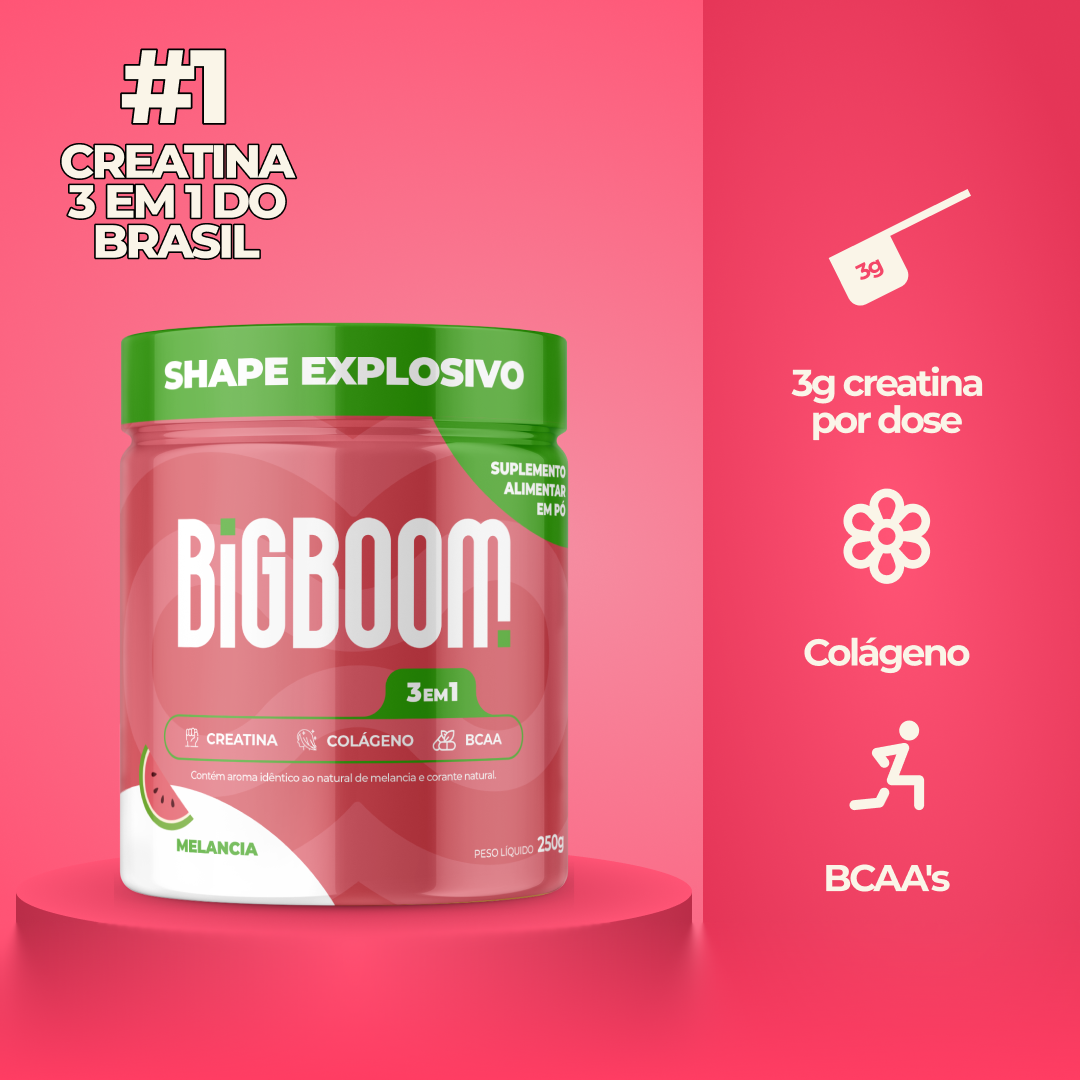 Creatina 3 em 1 BigBoom