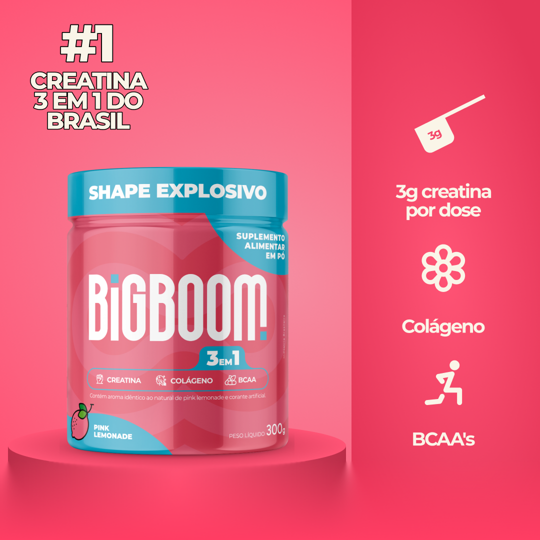 Creatina 3 em 1 BigBoom