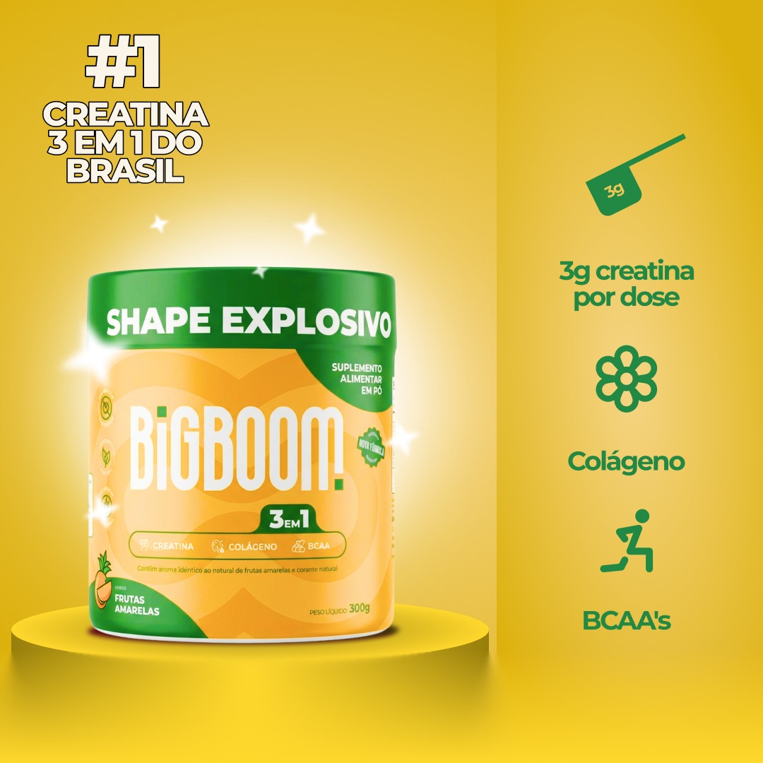 Creatina 3 em 1 BigBoom